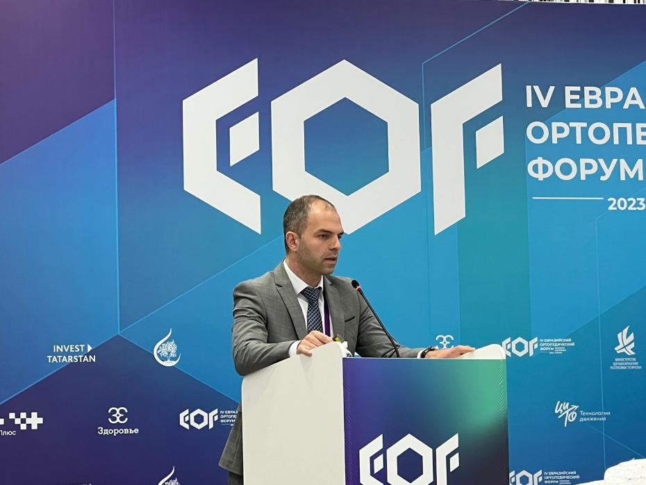 Руководитель центра хирургии суставов, д.м.н. Айрапетов Г.А. выступил на Евразийском ортопедическом форуме